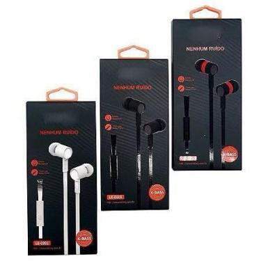 Imagem de FONE DE OUVIDO LE-0201 XBASS 3.5MM NENHUM RUIDO (PRETO)