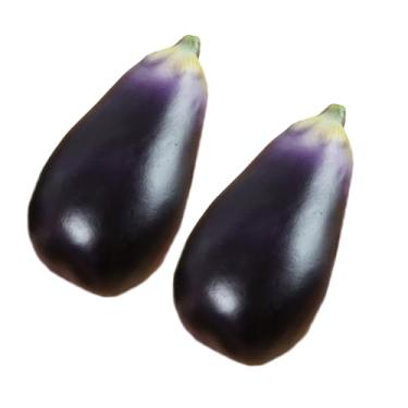 Imagem de Yoetaun Berinjelas falsas versáteis, simulação, beringelas, espuma artificial, vegetais, durável, berinjela, adereços para fotografia, artigos de festa