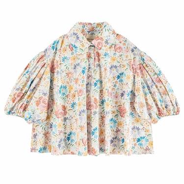 Imagem de Camiseta de gola de boneca com estampa floral rosa doce DC+TL9705, Cor da flor, M