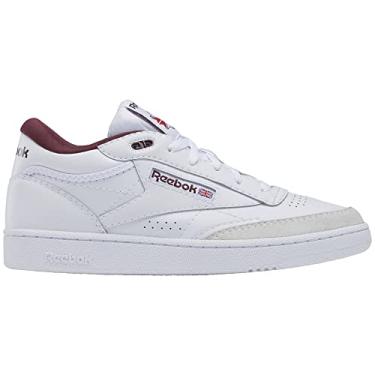 Imagem de Reebok Tênis adulto unissex Club C Mid II, Branco/marrom, 35/36 BR