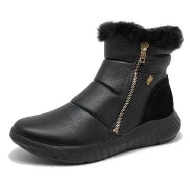 Imagem de Bota Feminina Inverno Pelinhos Casual Conforto Usaflex-Feminino