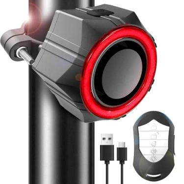 Imagem de BANGTING Alarmes altos de bicicleta de 110 dB com controle remoto, melhor alarme de motocicleta antifurto sem fio, alarme de motocicleta à prova d'água IP65, sistema de alarme para Ebikes Moto Ebike