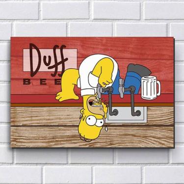 Imagem de Placa Decorativa - Simpsons Duff 30X20Cm Em Mdf