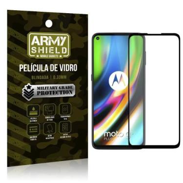 Imagem de Película de Vidro 3D Cobre a Tela Toda Blindada Moto G9 Plus - Armyshi