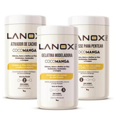 Imagem de Kit Ativador + Mousse + Gelatina CocoManga Lanox Pro Trihair
