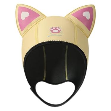 Imagem de Pegciuho Capuz de Mergulho Capuz Térmico Neoprene Wetsuit Capuz Capuz Headwear Capuz de Mergulho Chapéu de Natação Chapéu de Surf para Canoagem Mergulho Subaqu, Amarelo