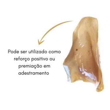 Imagem de Mordedor Natural para Cães Orelha Bovina Desidratada - Petworks