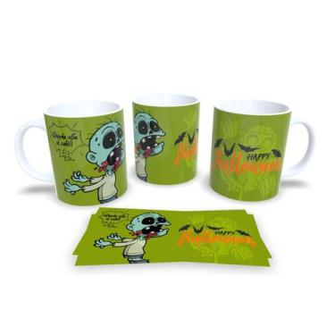 Imagem de Canecas de Porcelana Personalizadas Halloween 2 - Estampa Sublimada, M