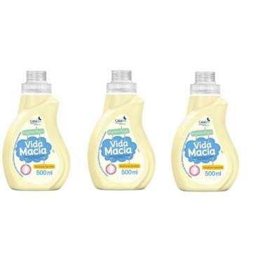 Imagem de Kit 3 Amaciante de Roupa De Criança Bebe Vida Macia Camomila 500ml - C