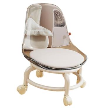 Imagem de Ioensy Banco baixo com rodinhas Assento com rodinhas Banco de pedicure Apoio para os pés do sofá Banco multiuso Cadeira Polia Banco para cozinha Garagem, BRANCO