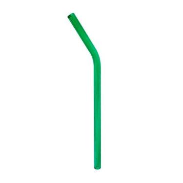 Imagem de Canudo de Vidro Shake 10mm Curvo - CAN.U.DO, Verde