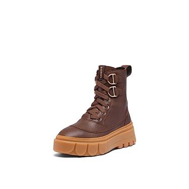 Imagem de SOREL Bota feminina impermeável Caribou X Lace, Tabaco, chiclete 10, 41