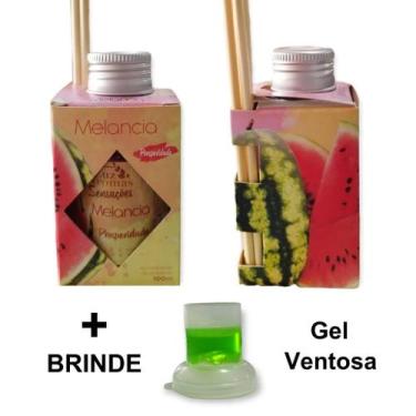 Imagem de 1 Aromatizador Ambiente de Melancia 100ml Perfume Casa Luz Aroma Difus