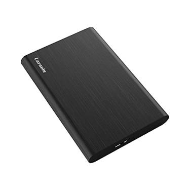 Imagem de Caraele Disco Rígido Externo Portátil Ultrafino de 500 Gb Usb3.0 Hdd de Armazenamento Compatível para Pc, Desktop, Laptop, Macbook, Chromebook, Xbox One, Xbox 360, Ps4 (Preto)