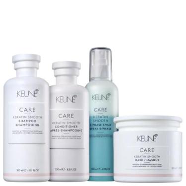 Imagem de Kit Keune Keratin Smooth - Shampoo 300ml + Condicionador 250ml + Leave