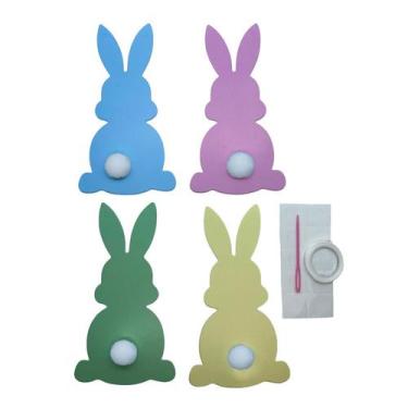 Imagem de Faixa Decorativa - Coelhos e Pompom - 1 unidade - Rizzo - artlille