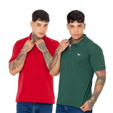 Imagem de Kit 2 Camisa Polo Para o Seu Dia Preço Baixo Qualidade - Ridens, G, Ve