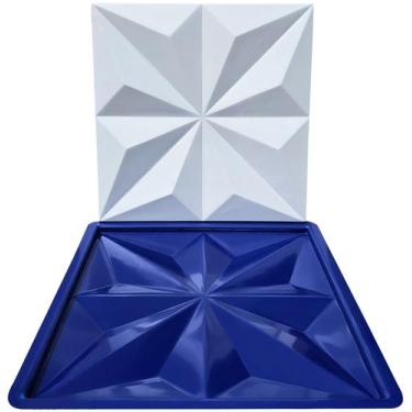 Imagem de Forma 3D Gesso e Cimento ABS 1mm - London 30x30 cm - Xmoldes Formas 3D