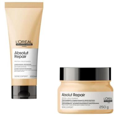 Imagem de Condicionador e Máscara Loreal Absolut Repair Reparação Instantânea Ca