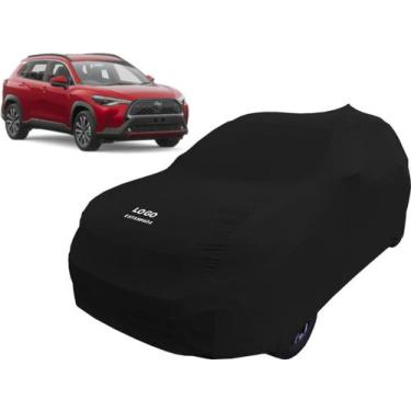 Imagem de Capa Automotiva Para Corolla Cross Tecido Helanca Lycra - Mz, Preta