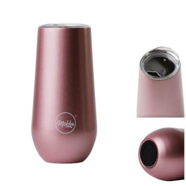 Imagem de Copo Térmico Taça Espumante Champagne Inox 150ml Rose Gold - Mokha