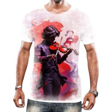 Imagem de Camisa Camiseta Tshirt Instrumento Corda Violinos Melodia 8 - Enjoy Sh