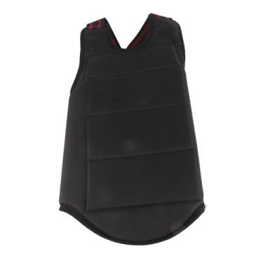 Imagem de Colete protetor de peito para taekwondo boxe protetor dupla face com faixas ajustáveis ​​e costura reforçada em forma de D (eu)