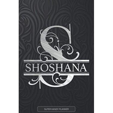 Imagem de Shoshana: Silver Monogram Letter S The Shoshana Name - Shoshana Name Custom Gift Planner Calendar Notebook Journal