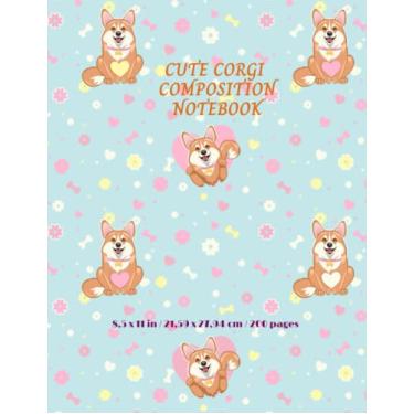 Imagem de Cute Corgi composition notebook: Corgi Fan - Love Cover Design | Girlfriend Boyfriend | Fun Note-Taking for School