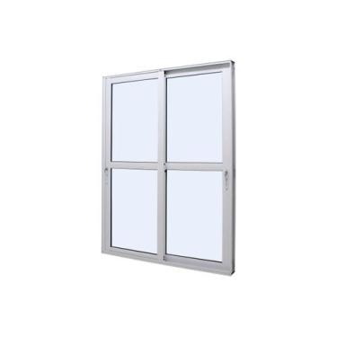 Imagem de Porta de Correr em Alumínio Branco Perfecta Max 215x150x13,1cm 2 Folha