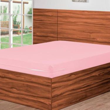 Imagem de Capa para Colchão Queen Rosa 01 Peça - Bordados Ricardo