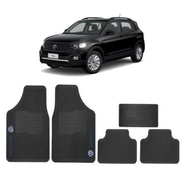 Imagem de Tapete Automotivo Carro Volkswagen Versátil Borracha 5 peças, T Cross