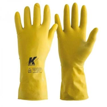 Imagem de Luva de latex light amarela ca 38090 kalipso, 9