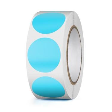 Imagem de Etiquetas Térmicas YIKIADA - Vinil Azul, 2,5cm, à Prova D'Água (500 Un