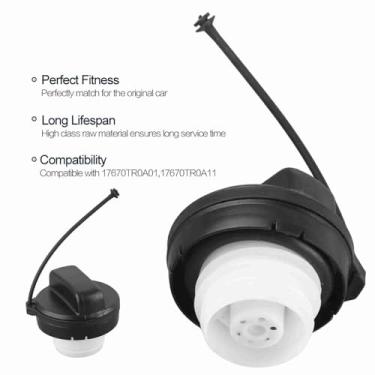 Imagem de Tampa de Combustível de Tampa do Tanque de Gás Tampa de Combustível para 2008-2015 17670 - SJA - 013 Faixa Perfeita para