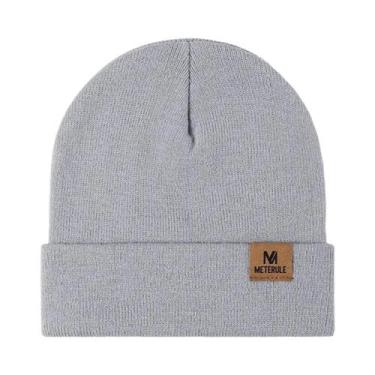Imagem de Gorro de Malha Quente Unissex para Inverno - Ideal para Esqui, Acampam