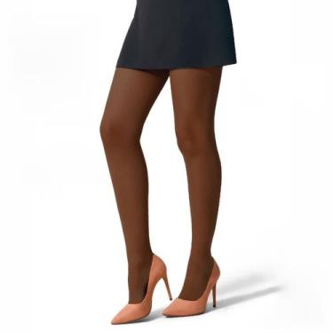 Imagem de Meia Calça Feminina com Lycra Básica Fio 15 - SELENE, Preto, M