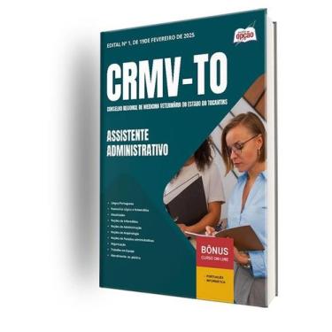 Imagem de Apostila CRMV-TO  - Assistente Administrativo - Apostilas Opção