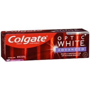 Imagem de Pasta de dente Colgate Optic White Advanced Vibrant Clean 3,2 onças da Colgate (pacote com 2)