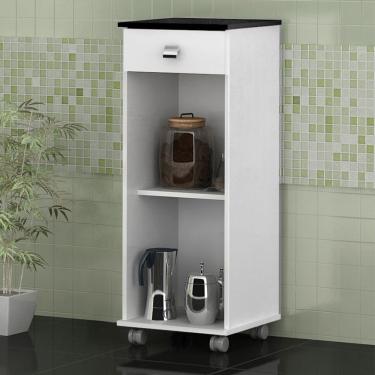 Imagem de Balcão Filtro Bianca Branco Tampo Preto