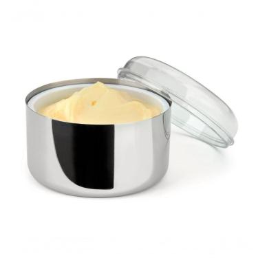 Imagem de Manteigueira Margarineira Pote Conservar Para Geladeira Inox