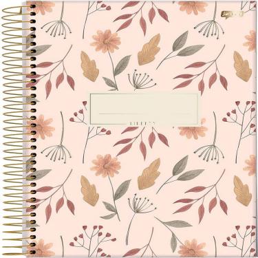 Imagem de Caderno Espiral Liberty 1/8 80 Folhas Jandaia Capa Dura