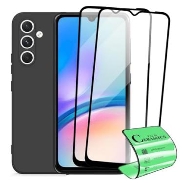 Imagem de Kit Capa Capinha Aveludada e 2 Películas Cerâmica 9D Compatível Samsung Galaxy A05S - SMART E CASE