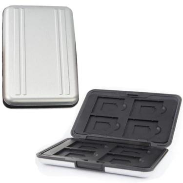 Imagem de Case Estojo p/ Cartão de Memória tam. 8xMicro +8xSd Aluminio - Save Sh