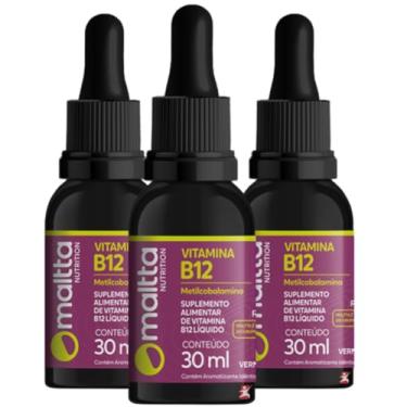 Imagem de Duom, KIT 3 METILCOBALAMINA ALTO TEOR DE VITAMINA B12 1 GOTA DIA TOTAL 90ML 1284 DOSES – DUOM