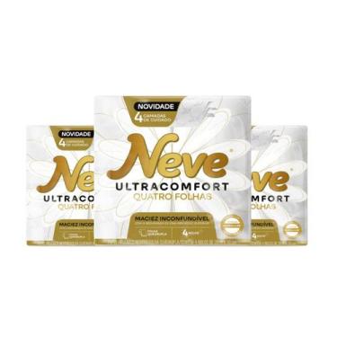 Imagem de Kit 3 Papel Higiênico Neve Ultracomfort 4 Folhas