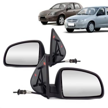 Imagem de Retrovisor Externo Prisma 2007 A 2012 Controle Manual (Esquerdo Motorista)