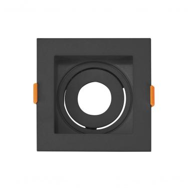 Imagem de Mini Spot Dicroica De Embutir Recuado Quadrado Led 3,5w Cor Preto Cor Da Lâmpada 2700k