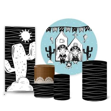 Imagem de Trio Capas Cilindro + Painel Redondo + Lateral Festa Junina (K2FJN0027)