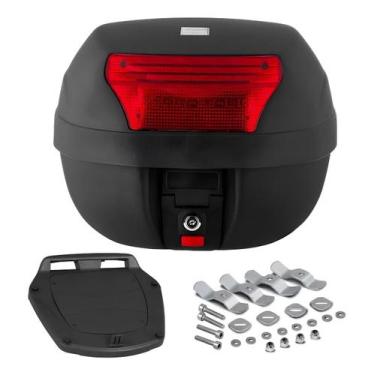 Imagem de Bauleto Moto Traseiro 28 Litros SmartBox 2 Lente Vermelho BP03 Pro tor